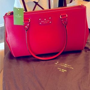 KATE SPADE martime wellesley purse in pillboxred